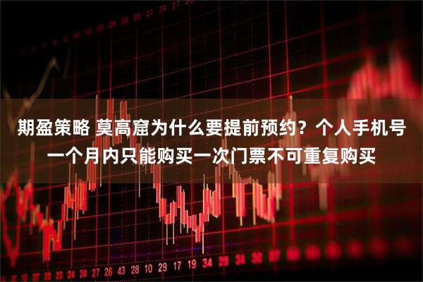 期盈策略 莫高窟为什么要提前预约？个人手机号一个月内只能购买一次门票不可重复购买